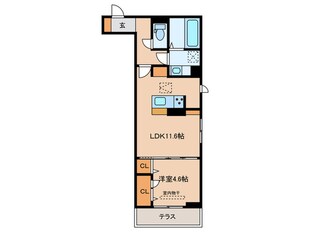 セレスティア助光D棟の物件間取画像